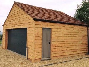 Waney Edge Garage Cladding £12 per sq metre from 10mm lengths of 2.4-4.8 Larch 